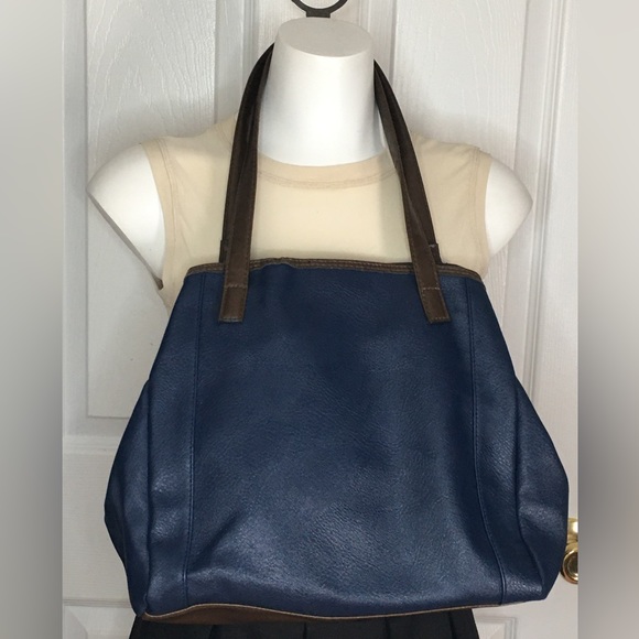 Navy & Brown ROSETTI Shoulder Bag/Satchel - Picture 2 of 6